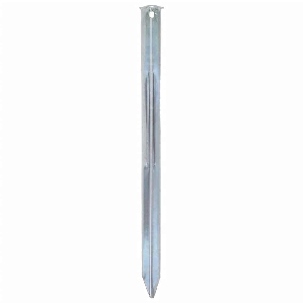 vidaXL Piquets de tente 24 pcs 30 cm Ø20 mm acier galvanisé - Image 4