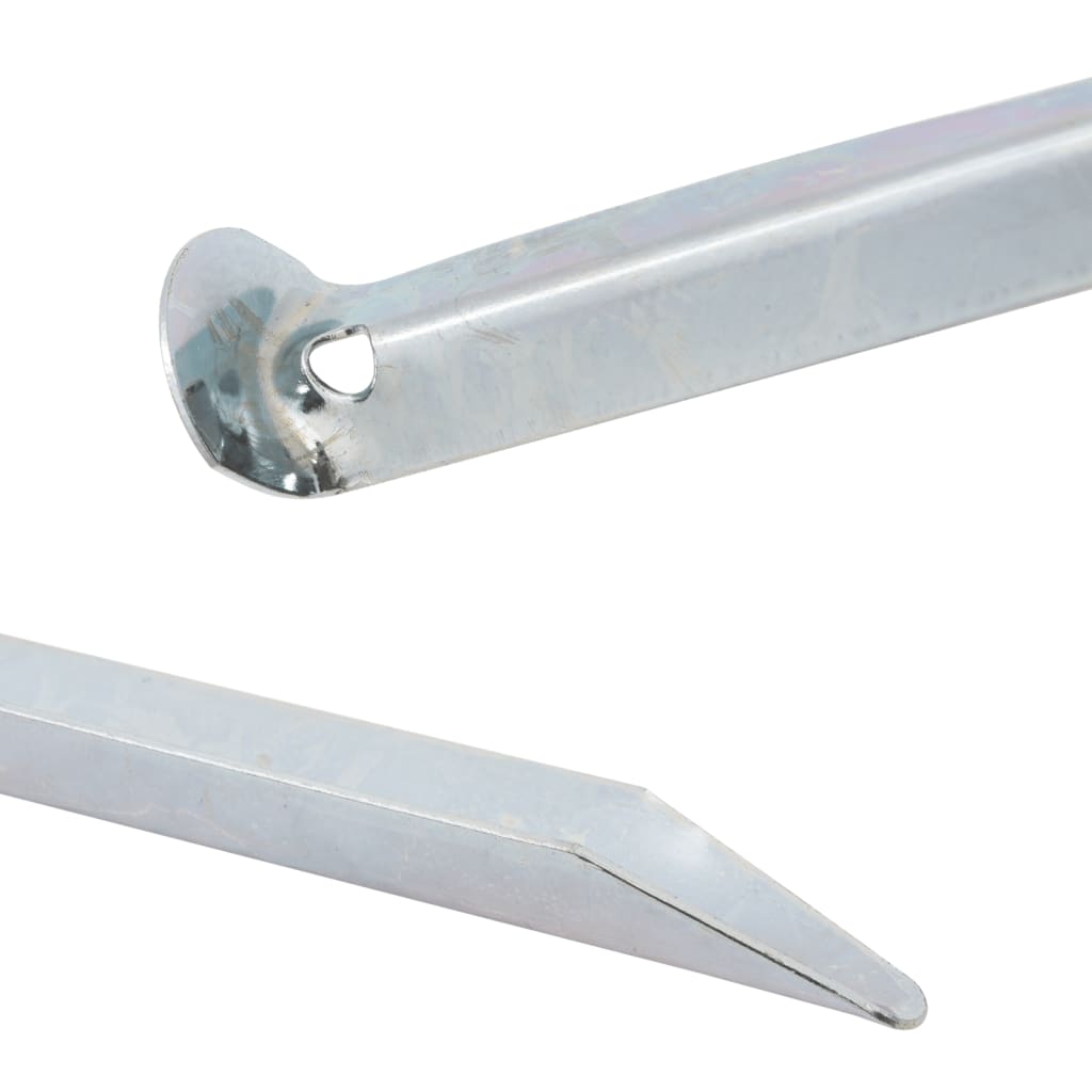vidaXL Piquets de tente 24 pcs 30 cm Ø20 mm acier galvanisé - Image 6
