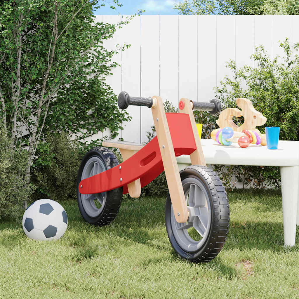 vidaXL Vélo d'équilibre pour enfants rouge