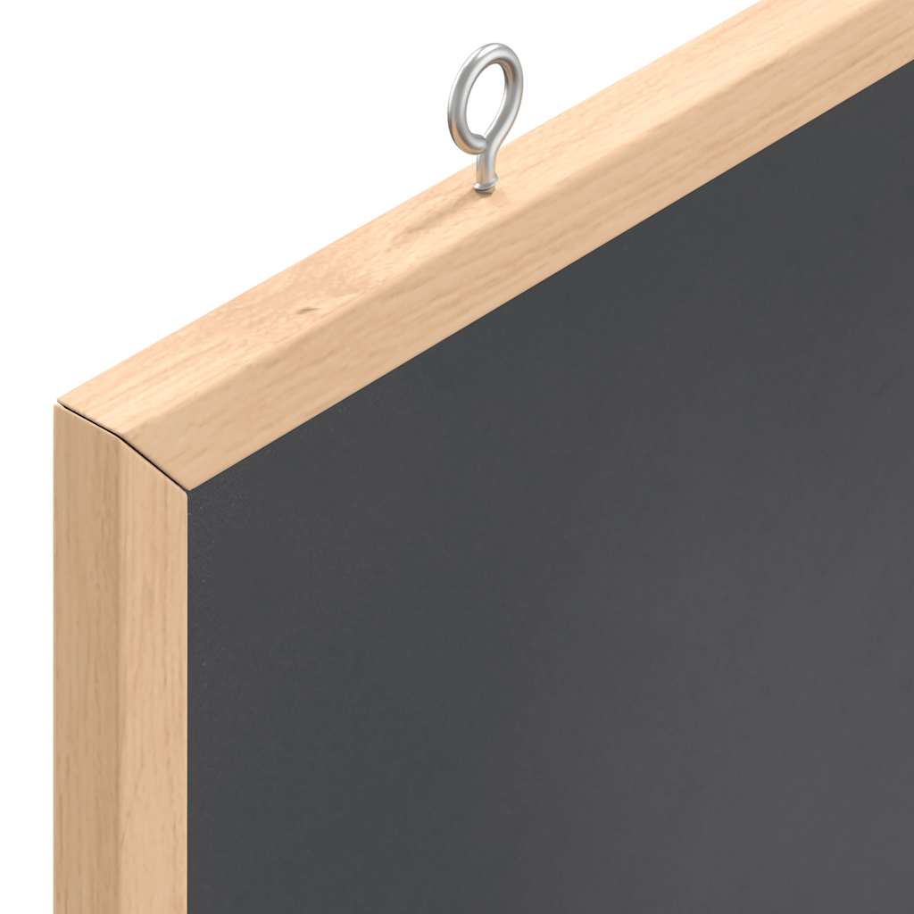 vidaXL Tableau noir avec cadre bois de pin massif noir 40x30 cm - Image 6