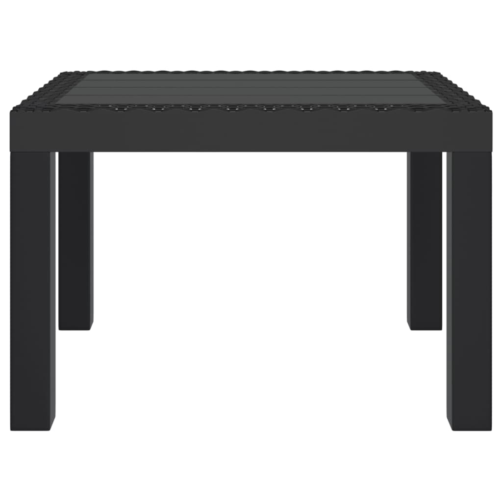 vidaXL Table de jardin anthracite 59x47x40 cm PP - Image 3