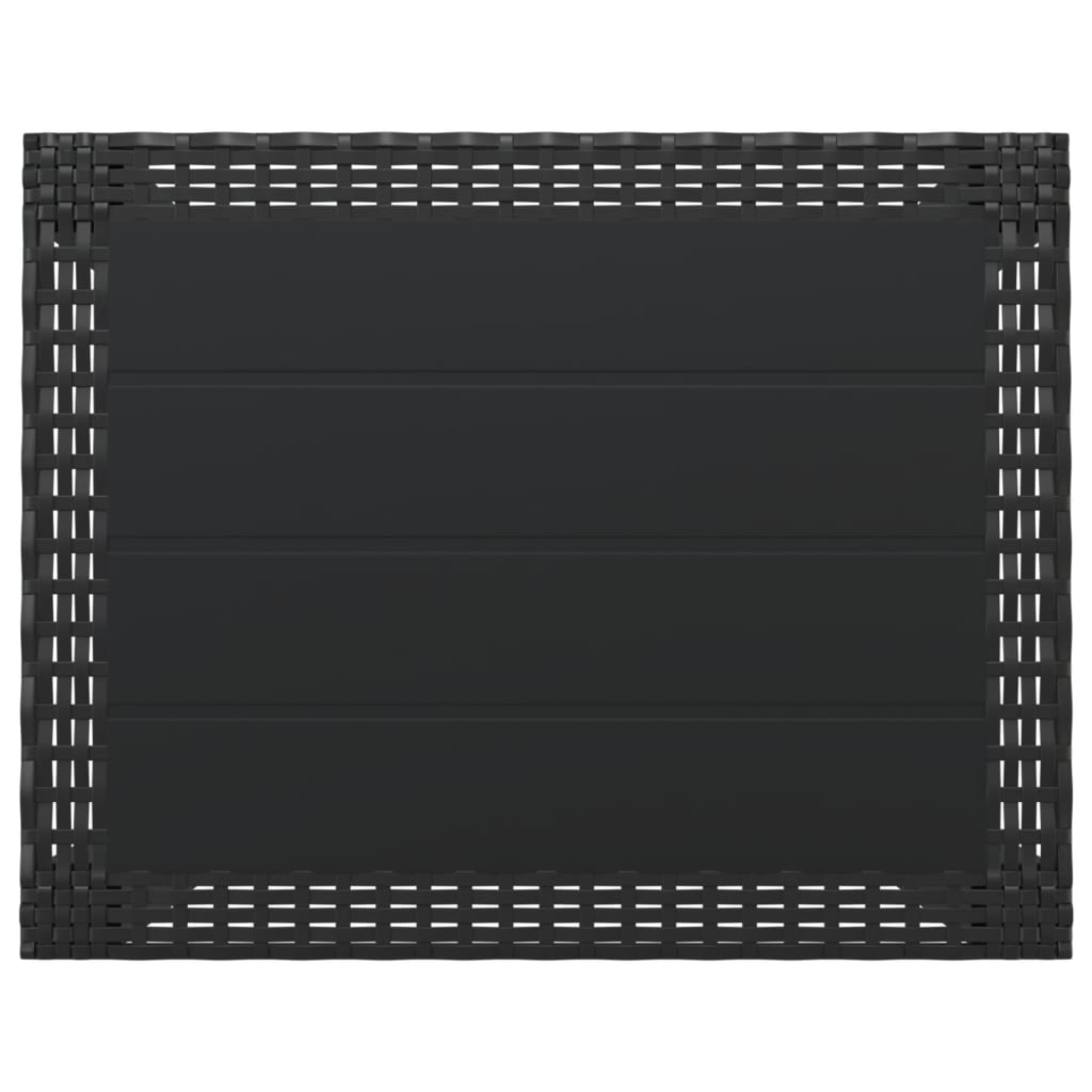 vidaXL Table de jardin anthracite 59x47x40 cm PP - Image 5