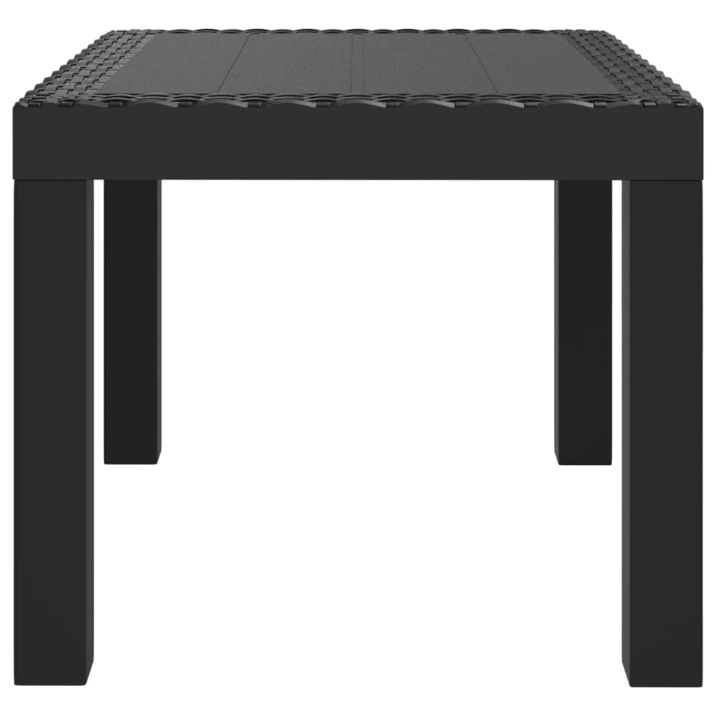 vidaXL Table de jardin anthracite 59x47x40 cm PP - Image 4