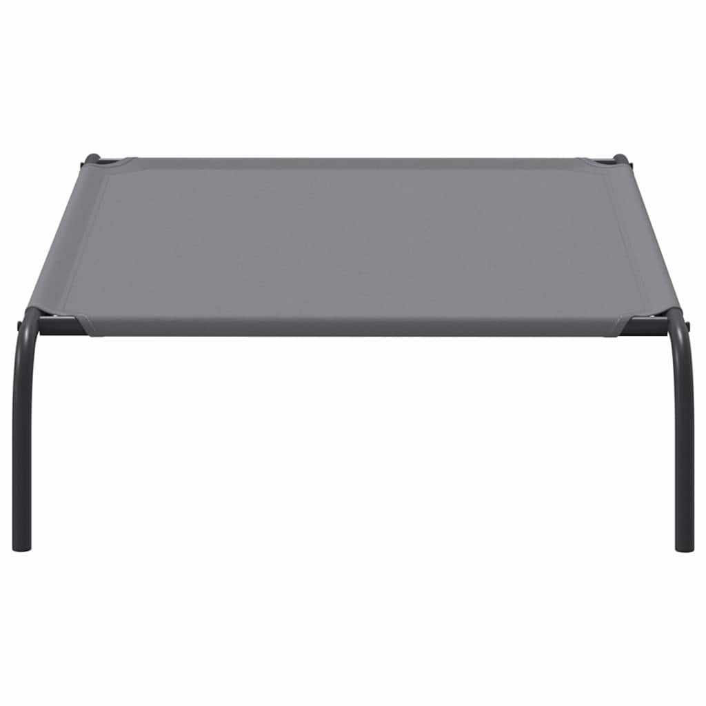 VidaXL Lit surélevé pour chien gris 110x65x20 cm tissu oxford et acier - Image 5