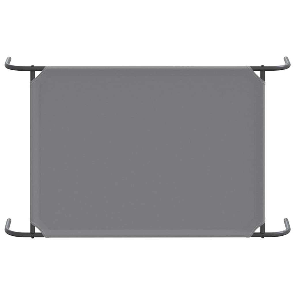 VidaXL Lit surélevé pour chien gris 110x65x20 cm tissu oxford et acier - Image 6