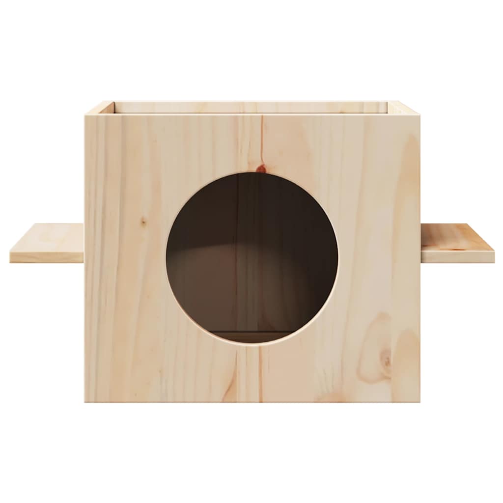 vidaXL Maison pour chat 51x35x30 cm bois de pin massif - Image 3