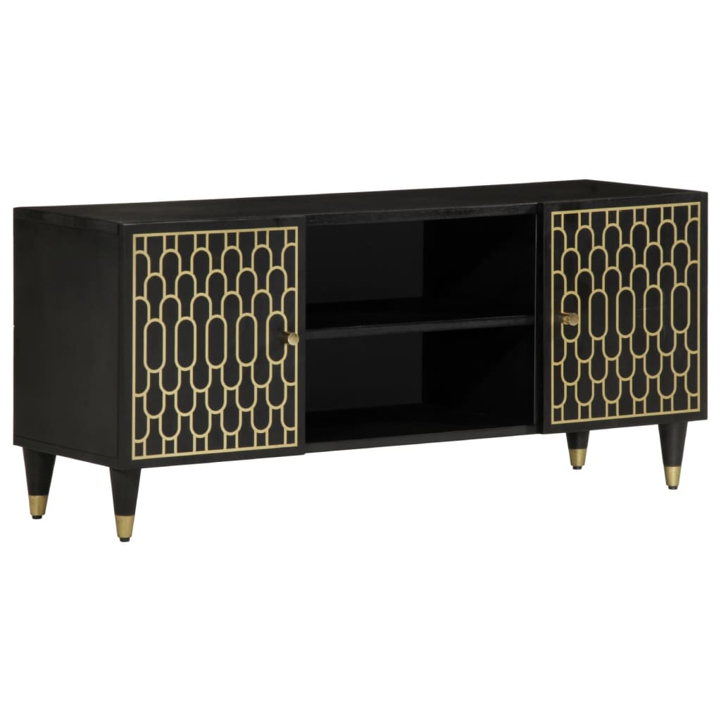 vidaXL Meuble TV 105x33x46 cm Bois massif de manguier