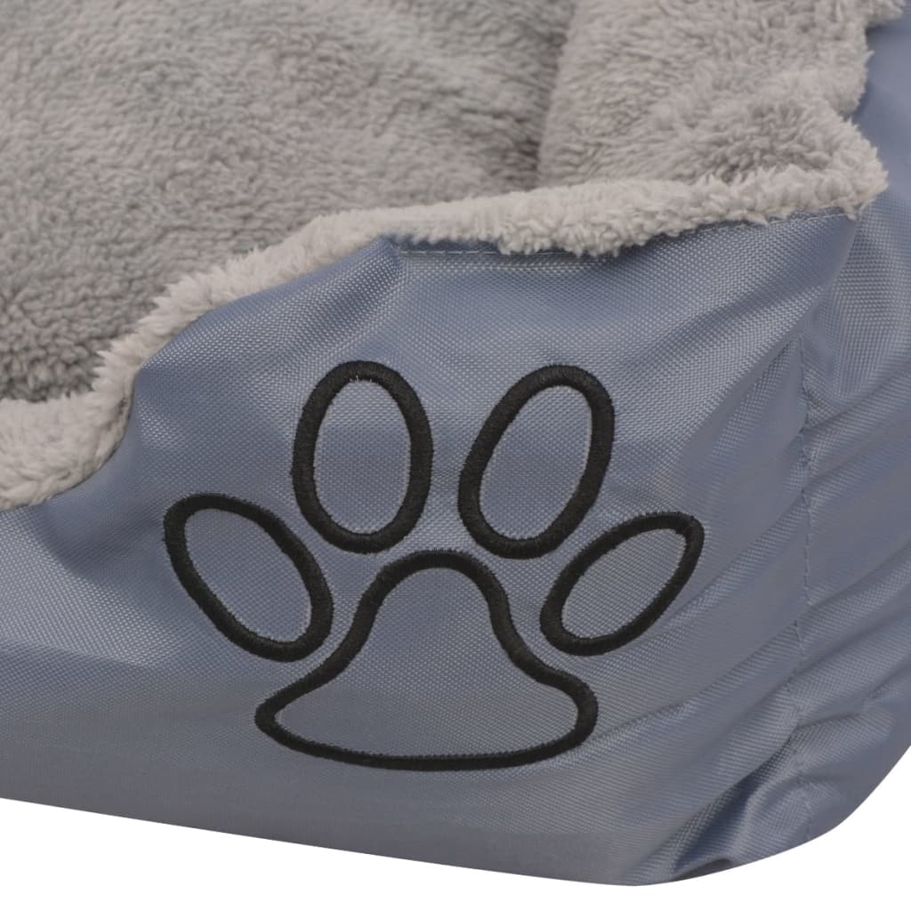 vidaXL Lit pour chiens avec coussin rembourré Taille XXL Gris - Image 4