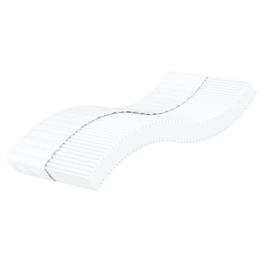 vidaXL Matelas en mousse blanc 80x220 cm dureté H2 H3