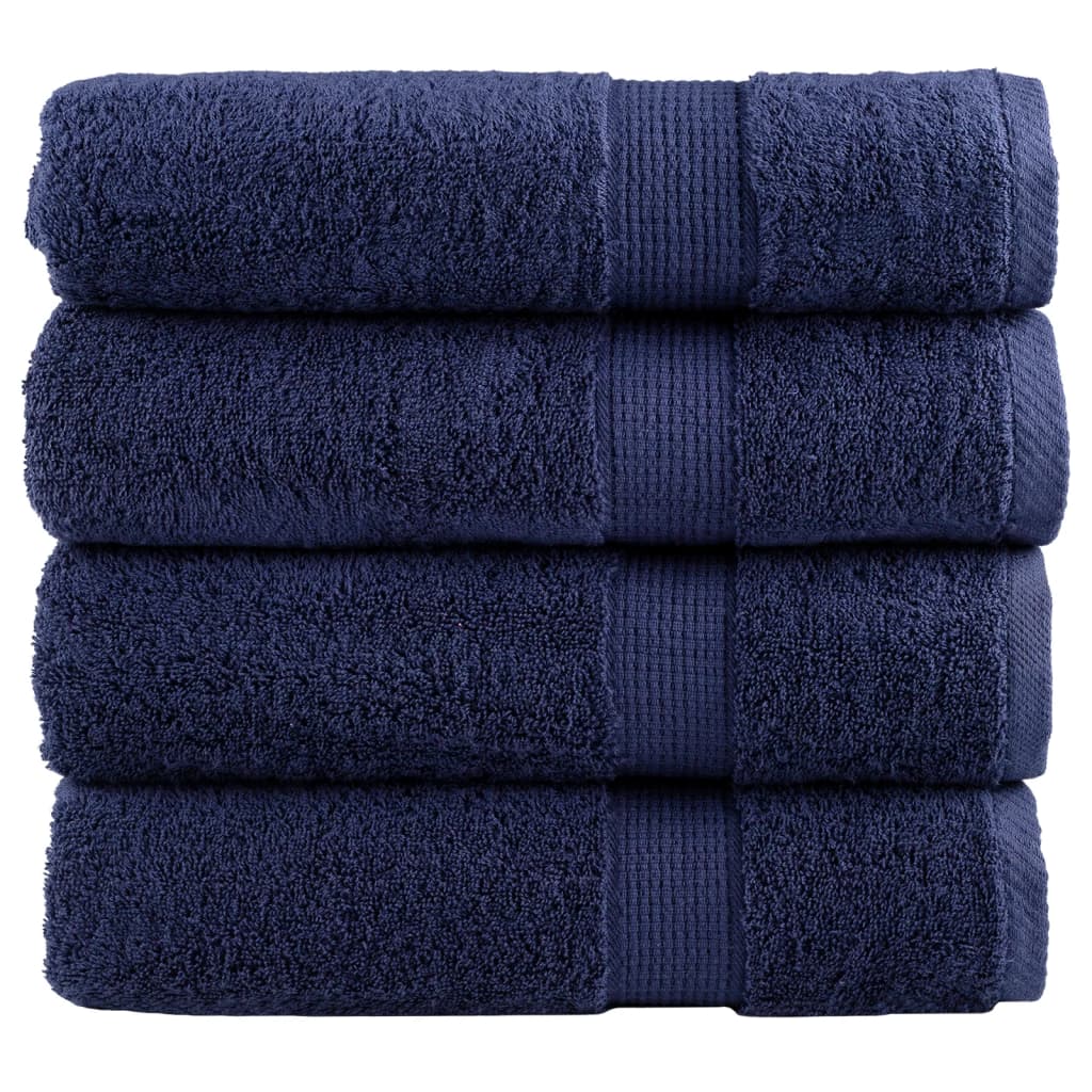 vidaXL Serviettes de bain de qualité supérieure SOLUND 4 pcs 600g/m²