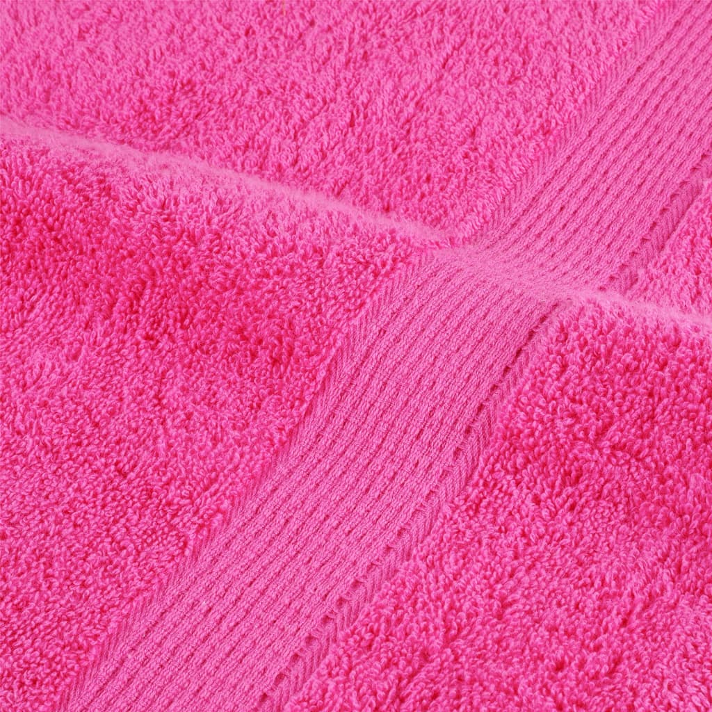 vidaXL Serviettes de douche de qualité supérieure SOLUND 2 pcs rose - Image 6