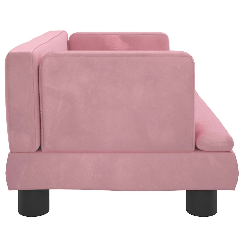 vidaXL Lit pour chien rose 60x40x30 cm velours - Image 4