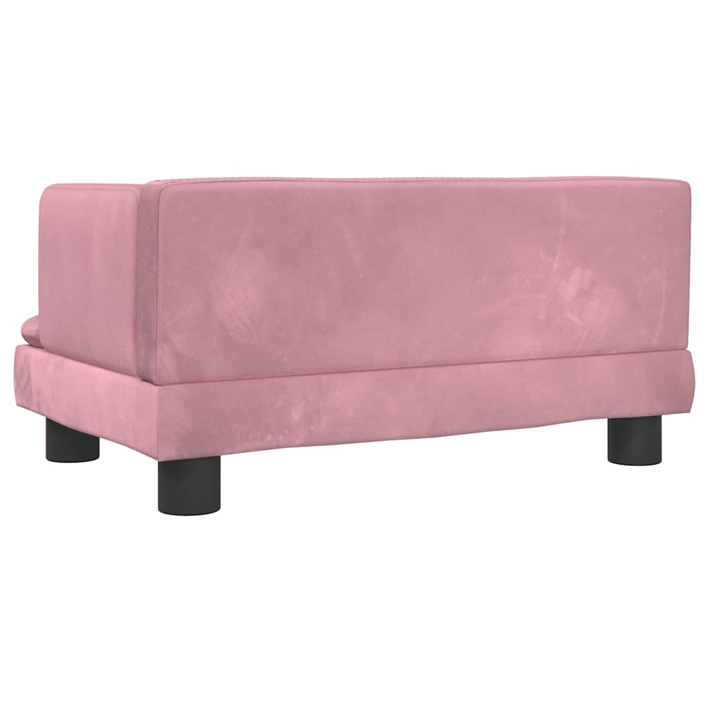 vidaXL Lit pour chien rose 60x40x30 cm velours - Image 5