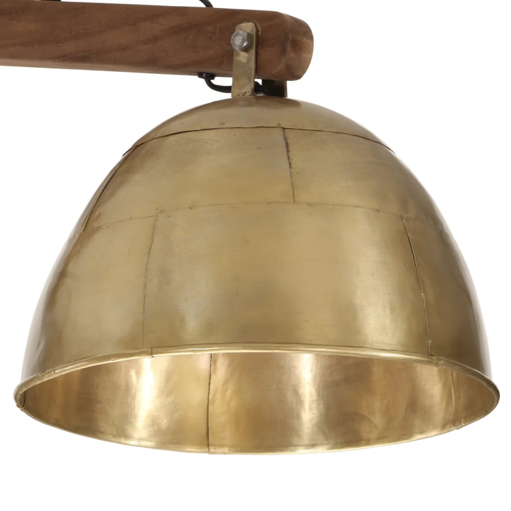vidaXL Plafonnier 25 W laiton antique 105x30x65-108cm E27 - Image 5