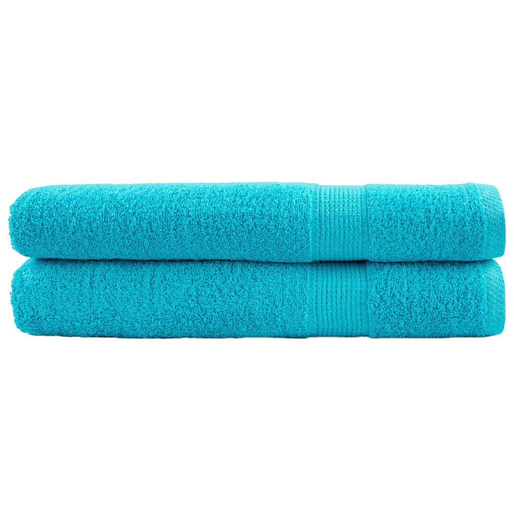 vidaXL Serviettes de qualité supérieure SOLUND 2 pcs turquoise