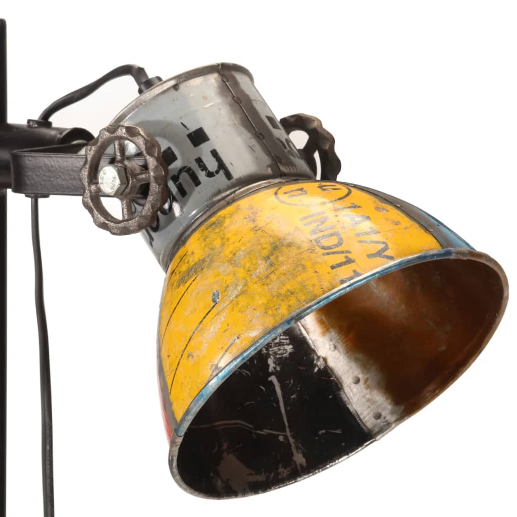 vidaXL Lampadaire avec 2 abat-jour Multicolore E27 - Image 6