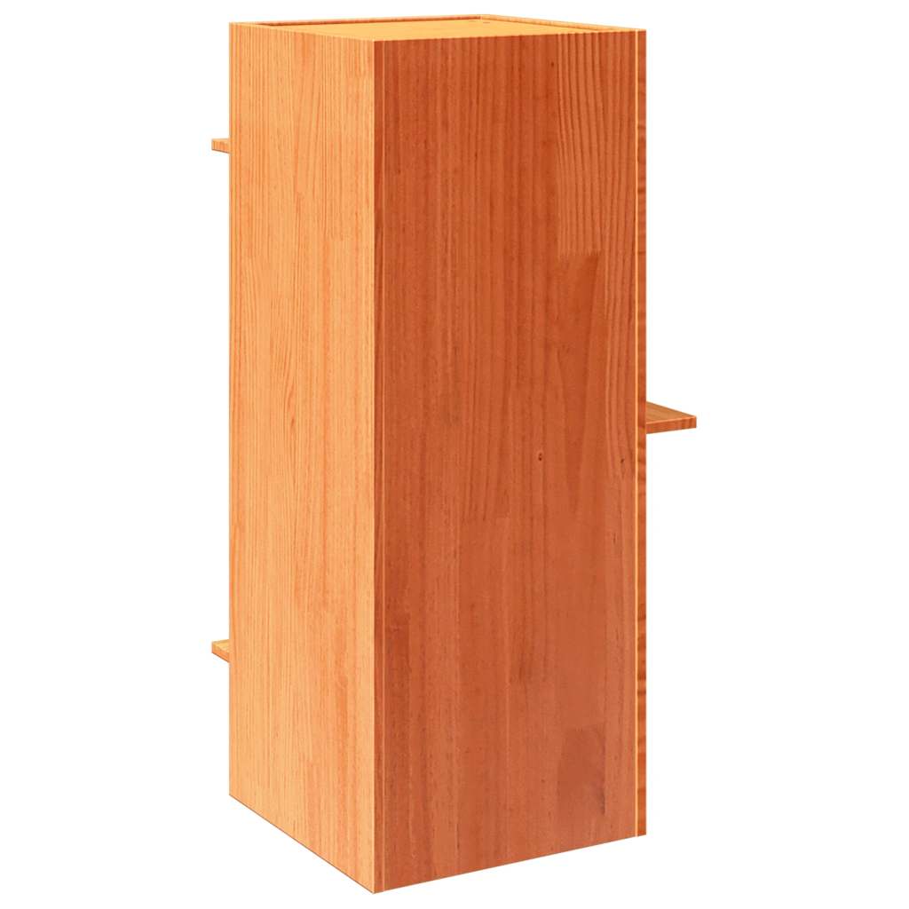 vidaXL Maison pour chat cire marron 43x43x90 cm bois de pin massif - Image 5