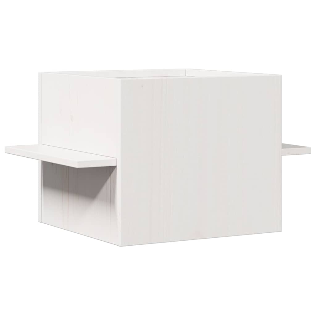 vidaXL Maison pour chat blanc 51x35x30 cm bois de pin massif - Image 5
