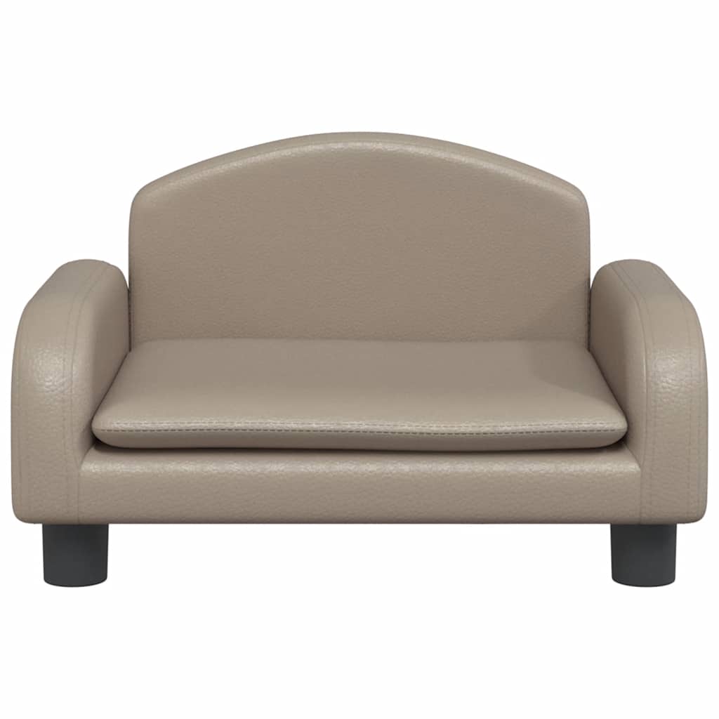 vidaXL Lit pour chien cappuccino 50x40x30 cm similicuir - Image 3