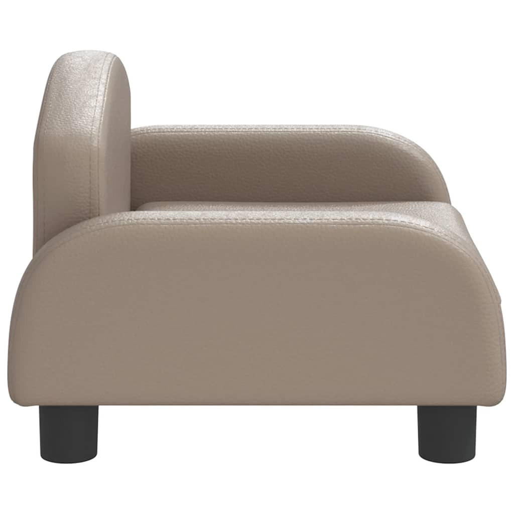 vidaXL Lit pour chien cappuccino 50x40x30 cm similicuir - Image 4