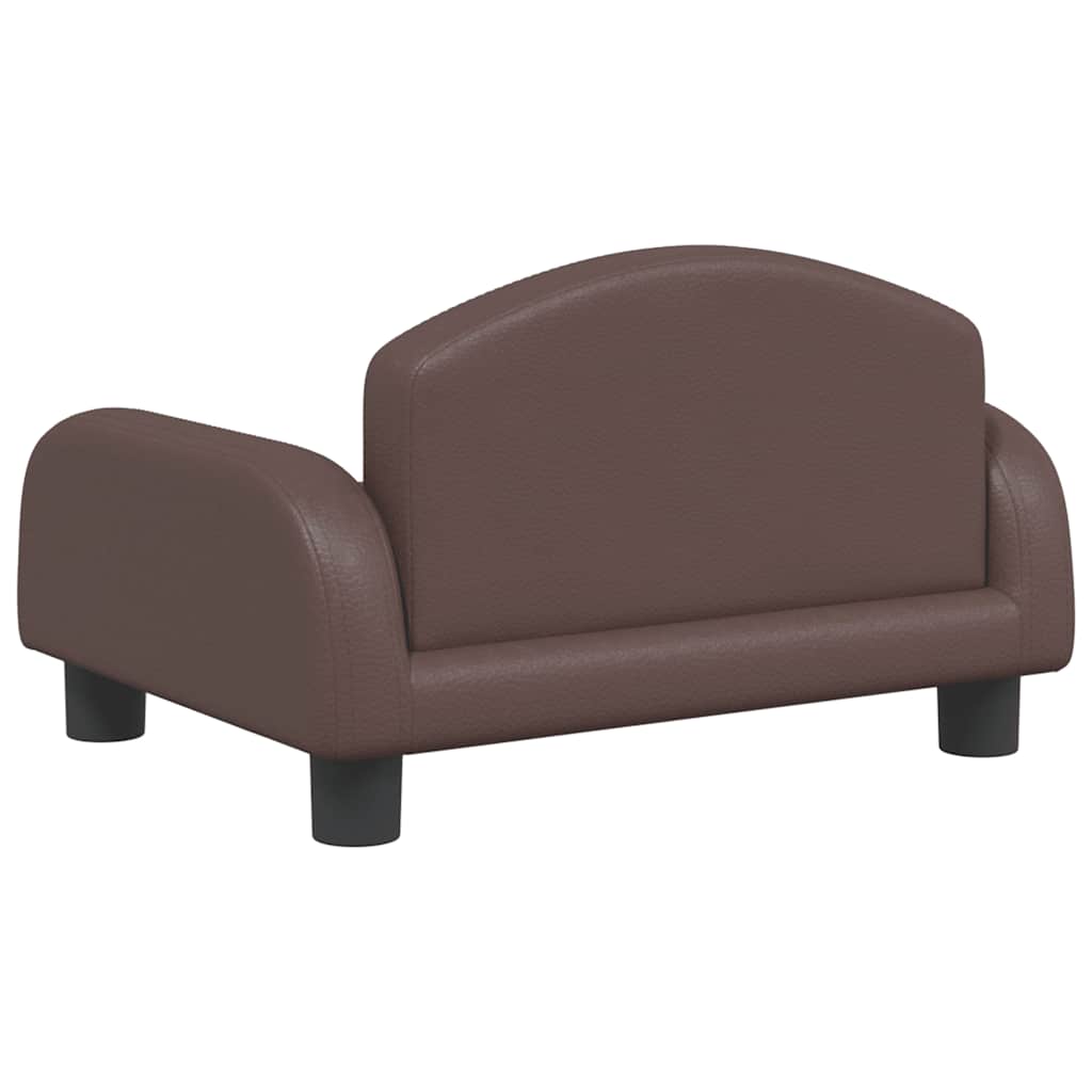 vidaXL Lit pour chien marron 50x40x30 cm similicuir - Image 5