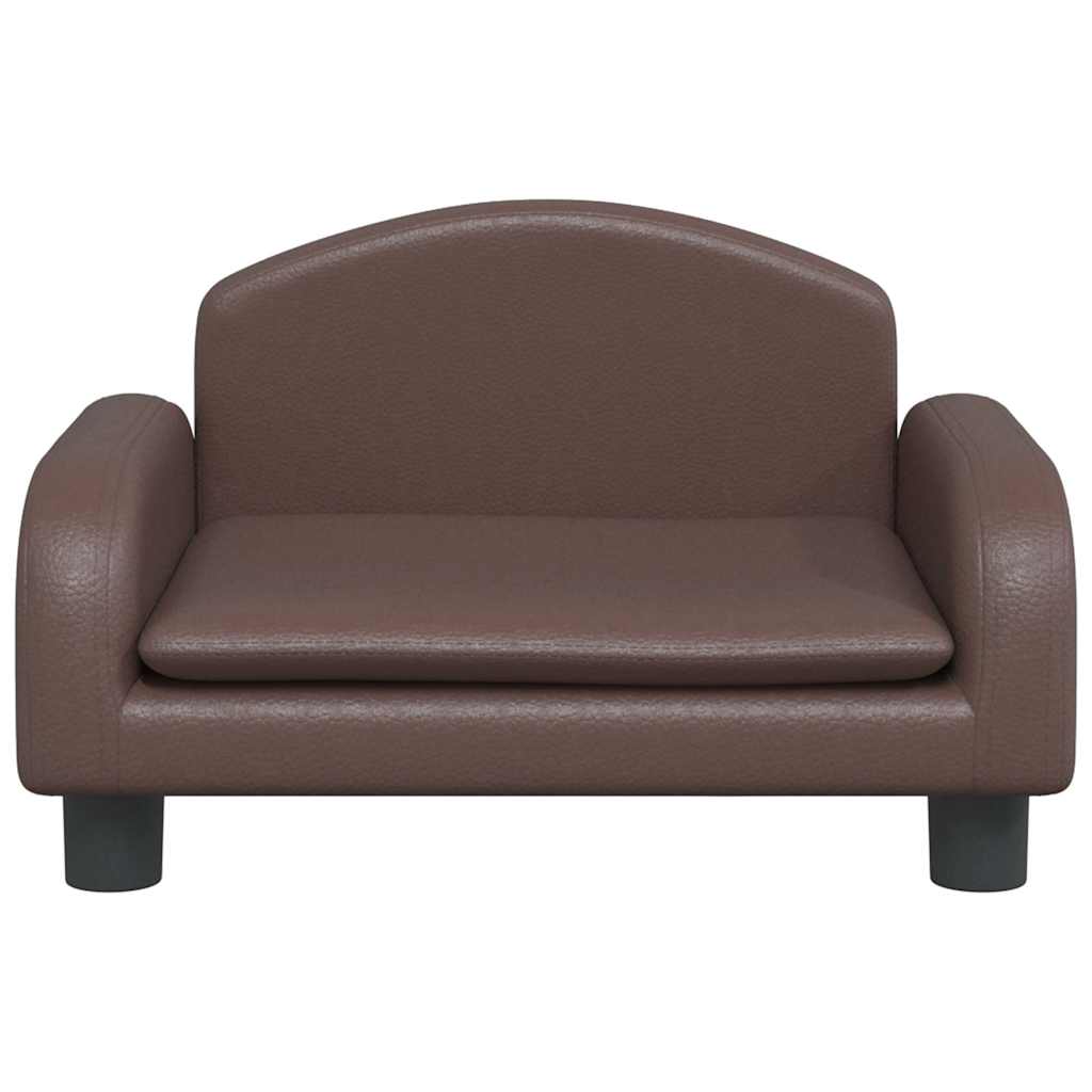 vidaXL Lit pour chien marron 50x40x30 cm similicuir - Image 3