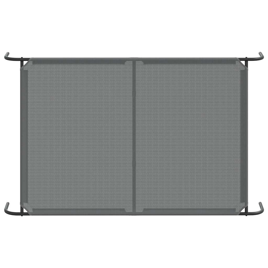 vidaXL Lit surélevé pour chien gris 150x90x20 cm textilène et acier - Image 6