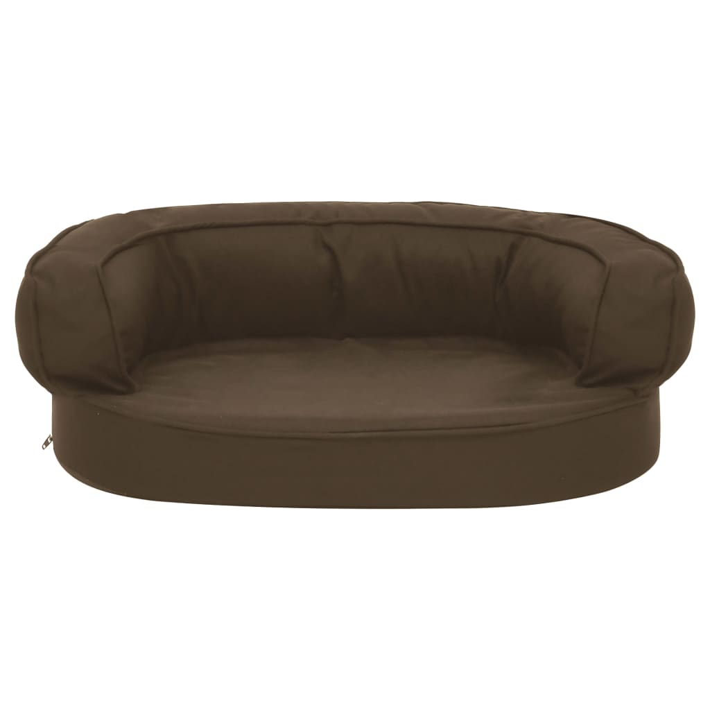 vidaXL Matelas de lit ergonomique pour chien 60x42 cm Aspect de lin - Image 3