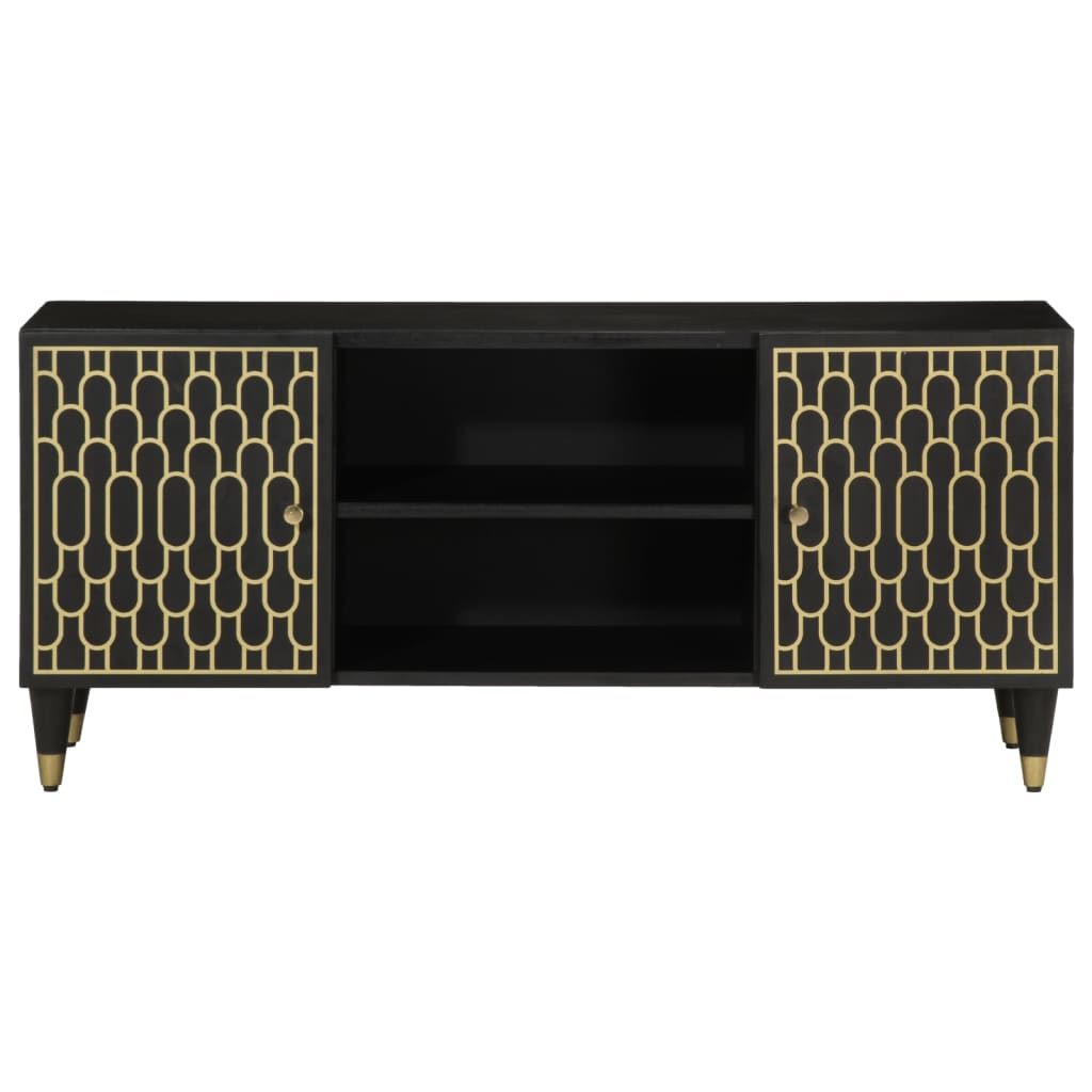 vidaXL Mueble de TV madera maciza de mango 105x33x46 cm - Image 3