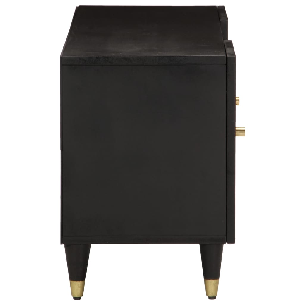 vidaXL Mueble de TV madera maciza de mango 105x33x46 cm - Image 4