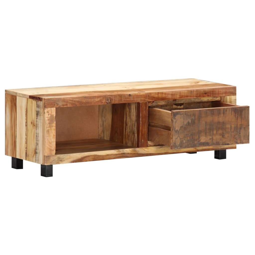 vidaXL Mueble para TV madera maciza reciclada 100x30x33 cm - Image 4