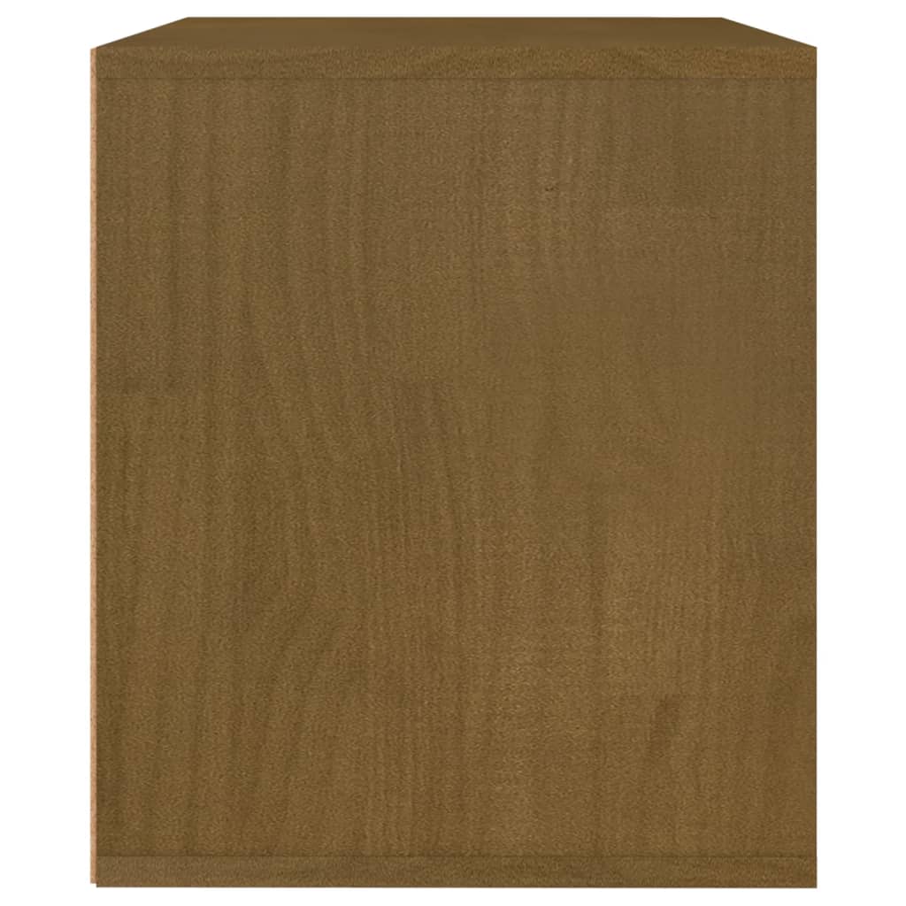 vidaXL Muebles para TV 3 piezas madera maciza de pino marrón miel - Image 6