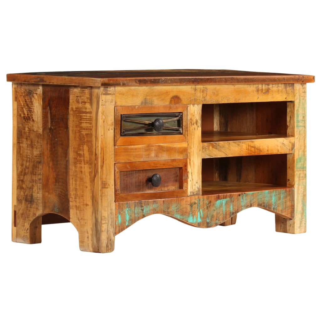vidaXL Mueble para TV madera maciza reciclada 80x30x40 cm - Image 3
