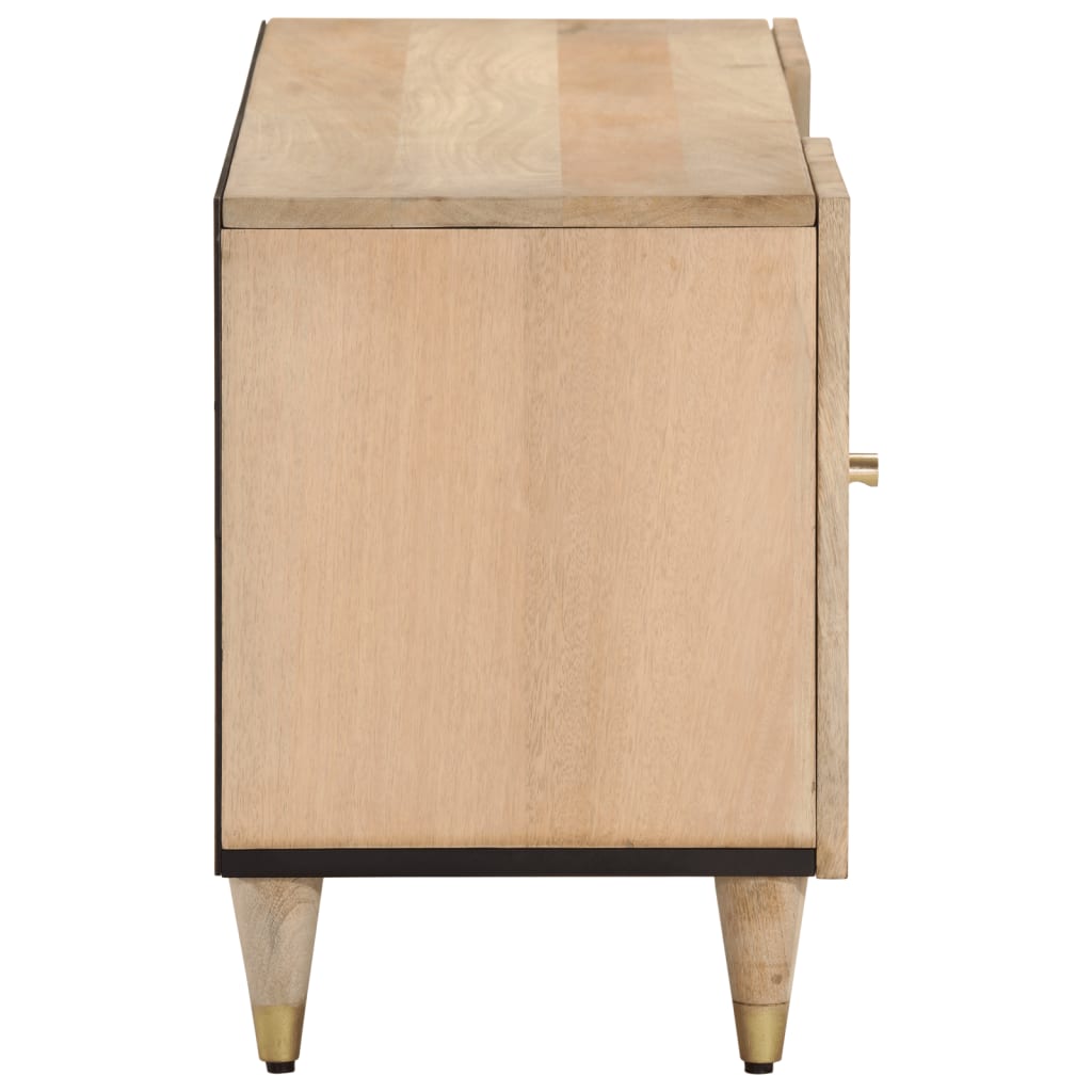 vidaXL Mueble de TV madera maciza de mango 105x33x46 cm - Image 4