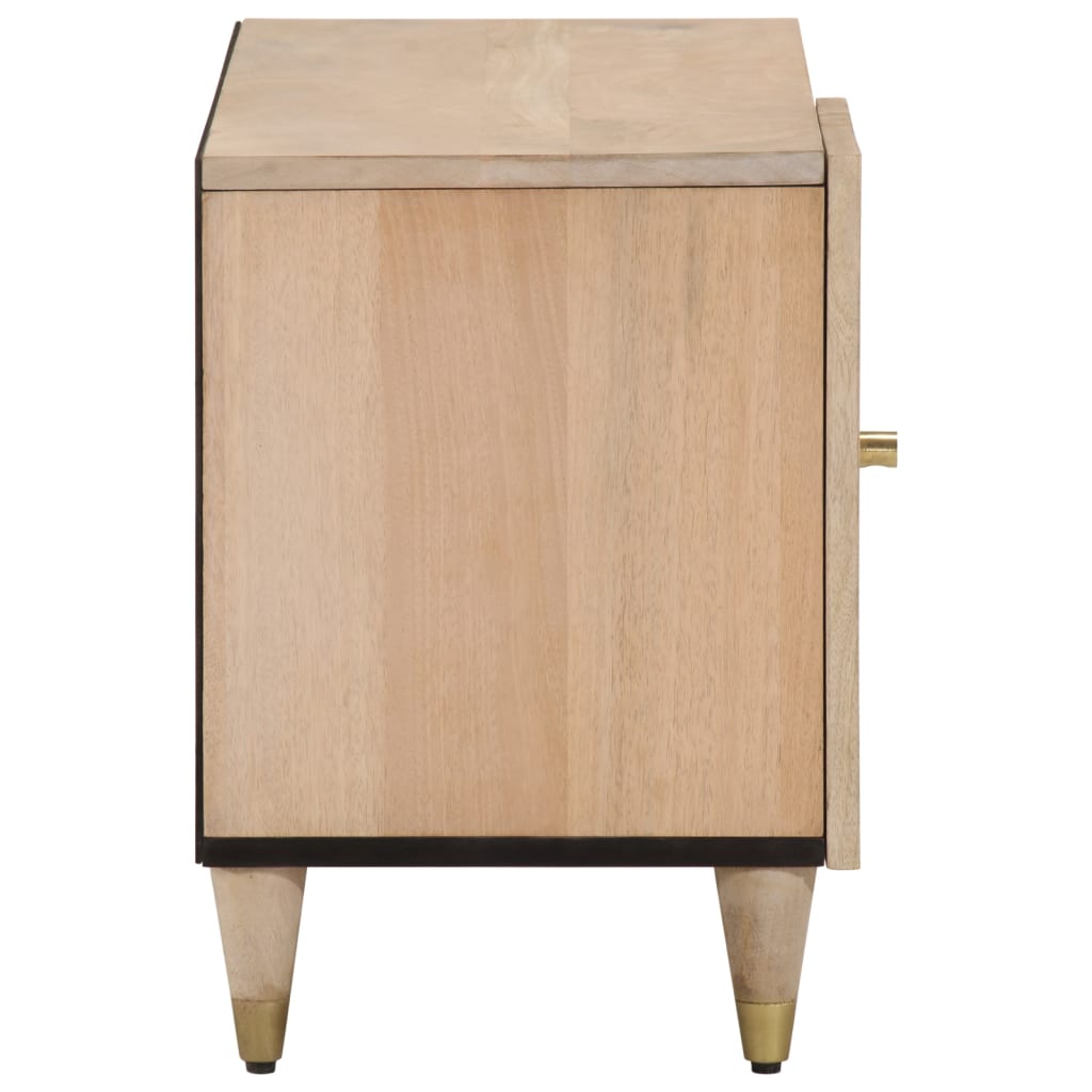 vidaXL Mueble de TV madera maciza de mango 80x31x46 cm - Image 4