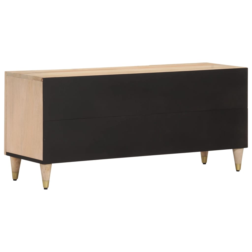 vidaXL Mueble de TV madera maciza de mango 105x33x46 cm - Image 5