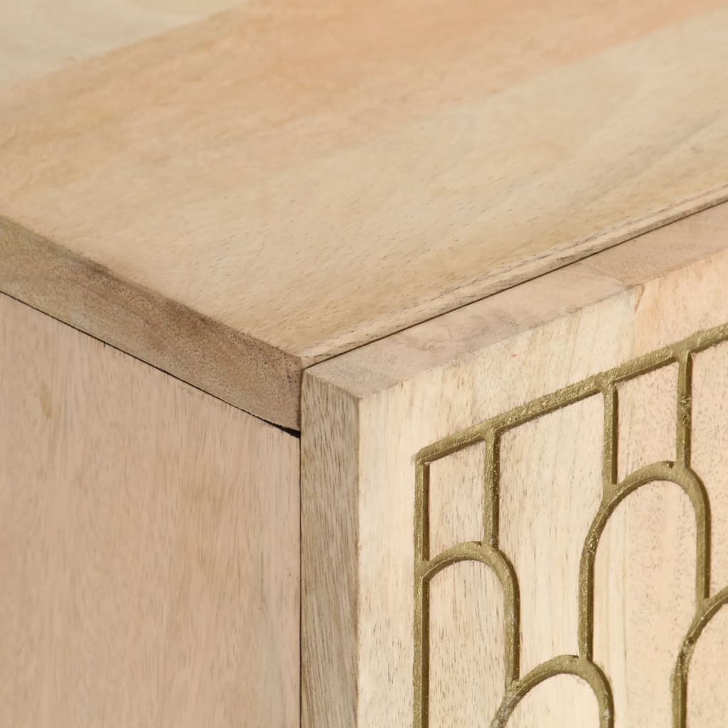 vidaXL Mueble de TV madera maciza de mango 105x33x46 cm - Image 6