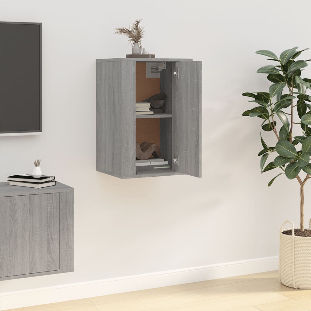 vidaXL Mueble para TV de pared gris Sonoma 40x34,5x60 cm - Image 4