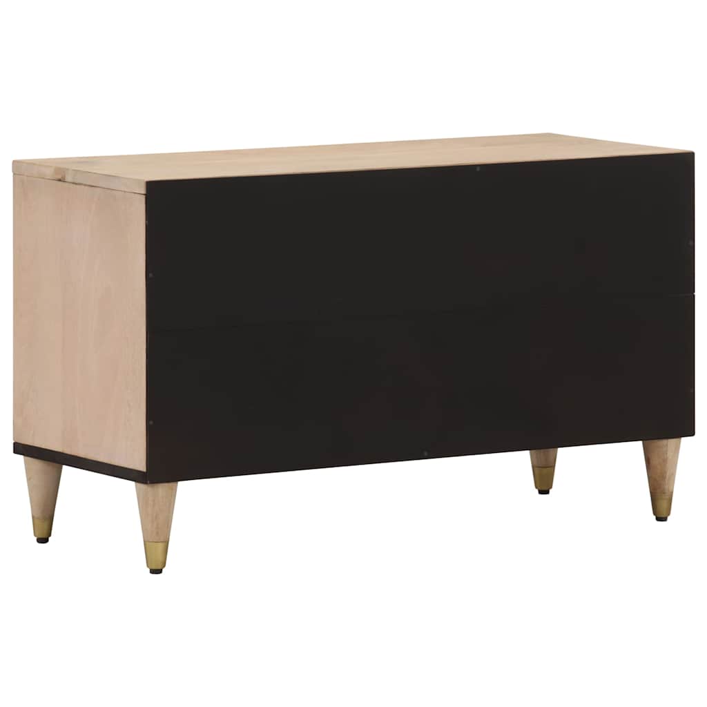vidaXL Mueble de TV madera maciza de mango 80x33x46 cm - Image 5