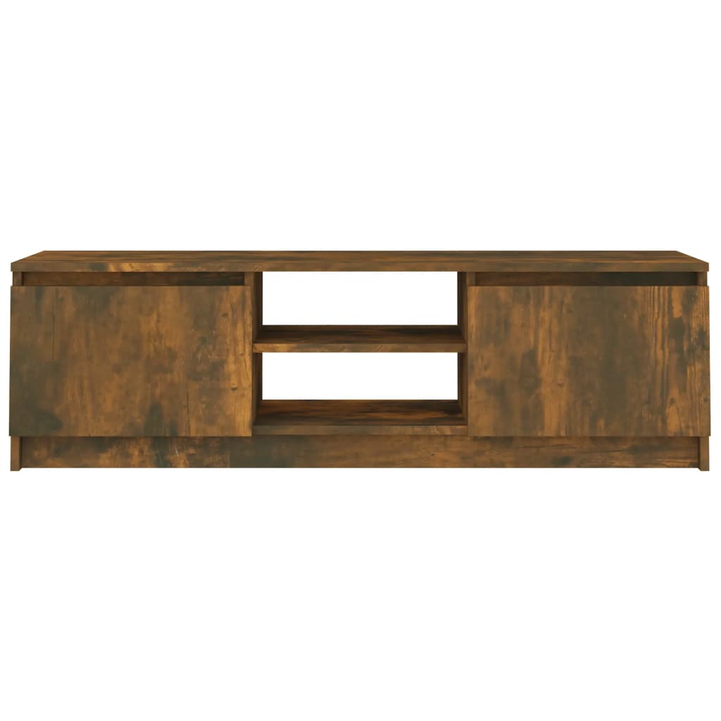 vidaXL Mueble para TV madera contrachapada roble ahumado 120x30x35,5cm - Image 3