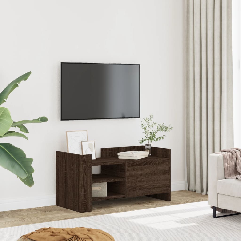 vidaXL Mueble de TV madera de ingeniería marrón roble 80x35x40 cm