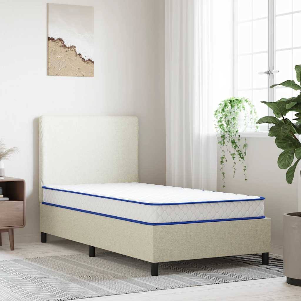 vidaXL Colchón de espuma viscoelástica blanco 100x200x17 cm suave