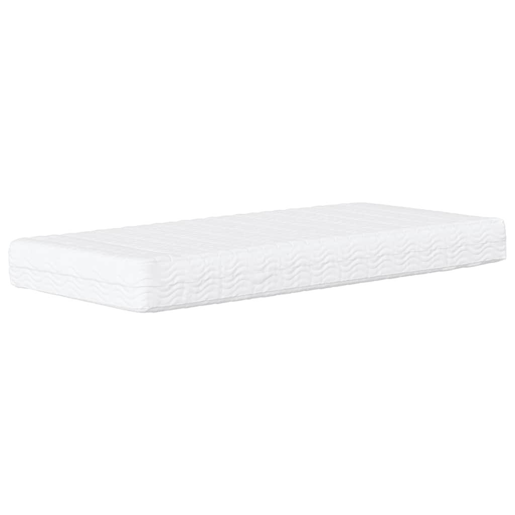 vidaXL Colchón de espuma dureza H2 H3 blanco 80x220 cm - Image 3