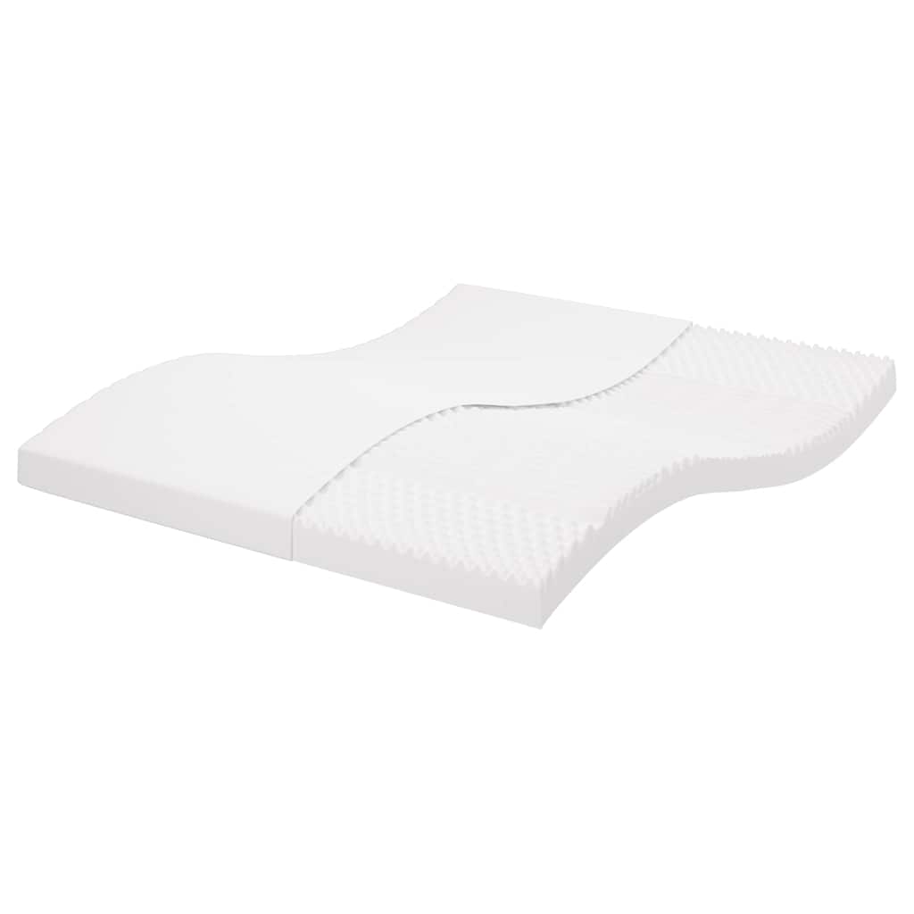 vidaXL Colchón de espuma de 7 zonas dureza 20 ILD blanco 160x210 cm
