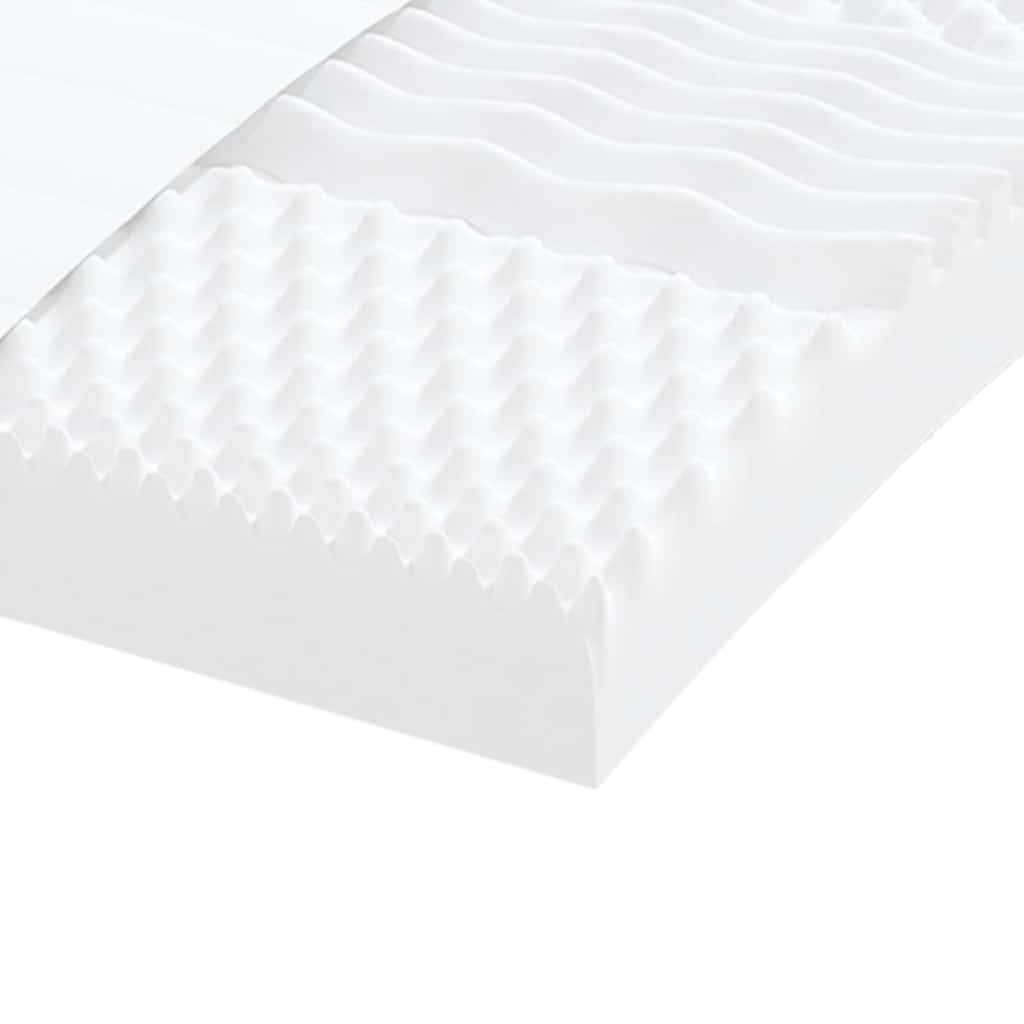 vidaXL Colchón de espuma de 7 zonas dureza 20 ILD blanco 160x210 cm - Image 6