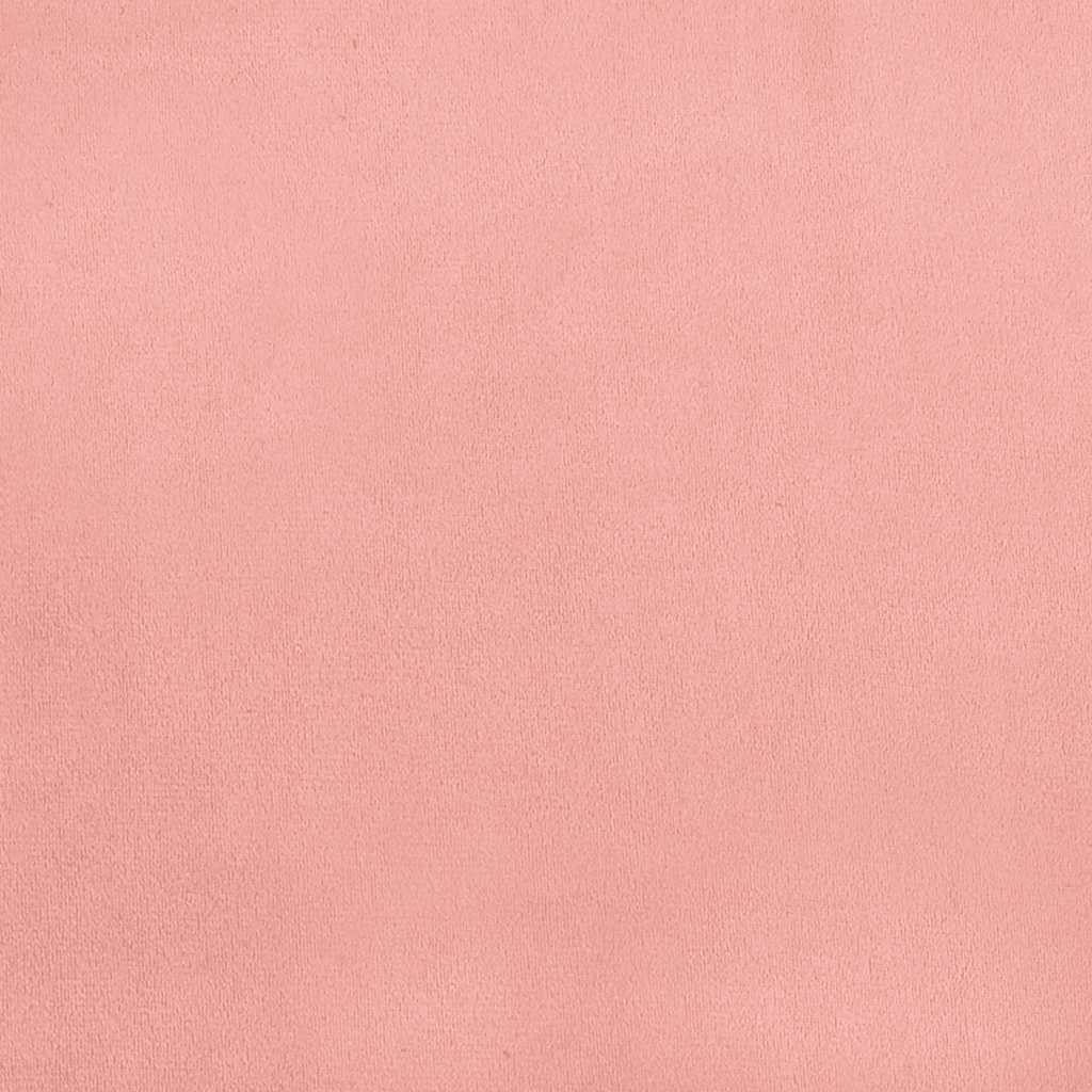 vidaXL Colchón de muelles ensacados terciopelo rosa 100x210x20 cm - Image 6