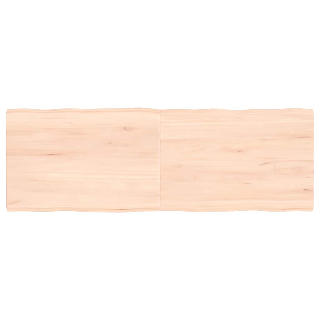 vidaXL Tablero de mesa madera maciza borde natural 120x40x(2-4) cm