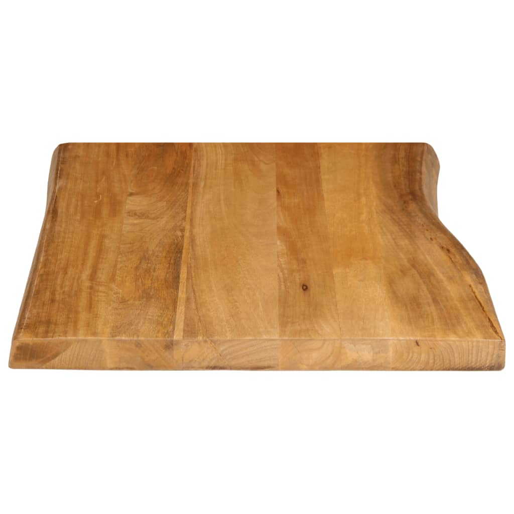 vidaXL Tablero de mesa borde natural madera maciza mango 80x60x3,8 cm - Image 4