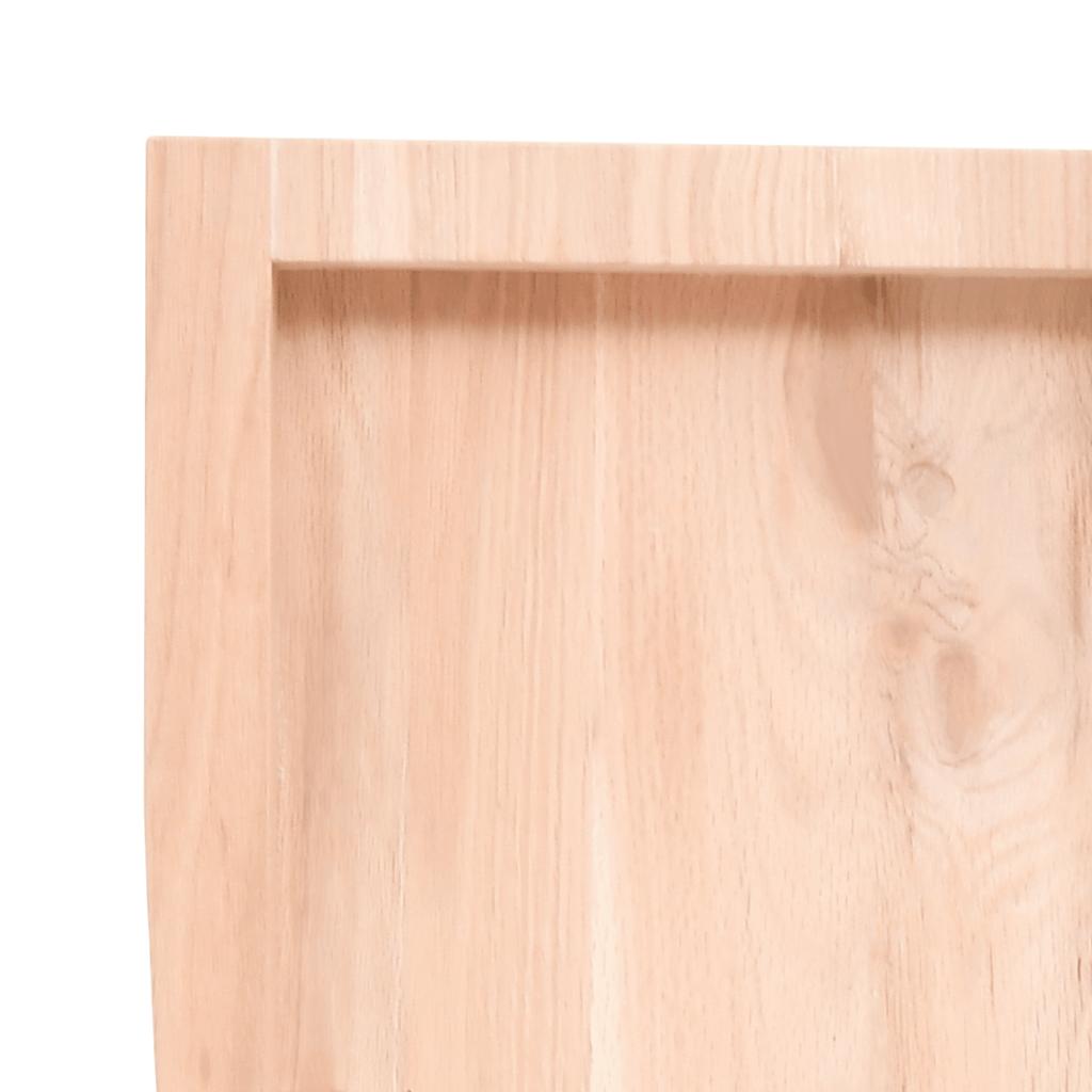 vidaXL Tablero de mesa madera maciza borde natural 120x40x(2-4) cm - Image 6