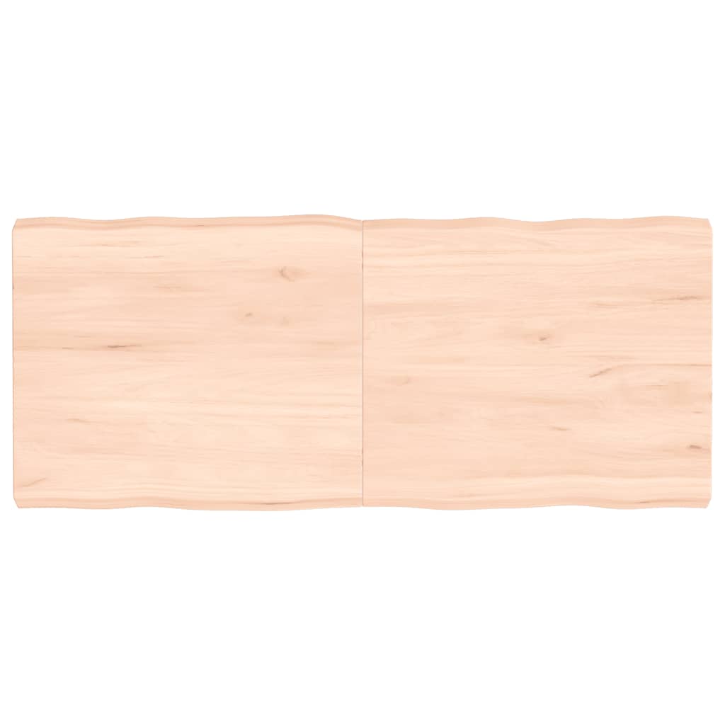 vidaXL Tablero de mesa madera maciza borde natural 140x60x(2-6) cm